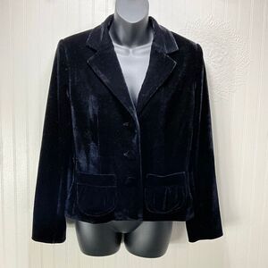 SUSAN LEWIS Black Velvet Blazer